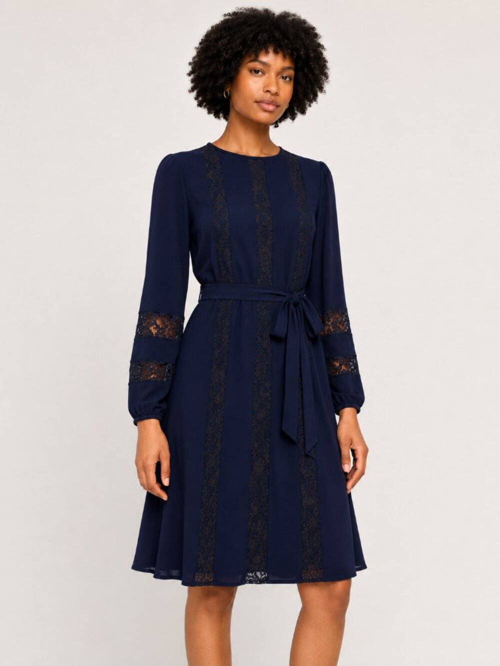 Lauren Ralph Lauren Navy Blue Cocktail Dress Size 6 NWT